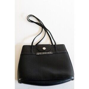 Brighton black purse handbag pocketbook braided strap bag shoulder